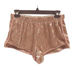 L.A. Hearts Women Velvet Shorts Size M champagne Color